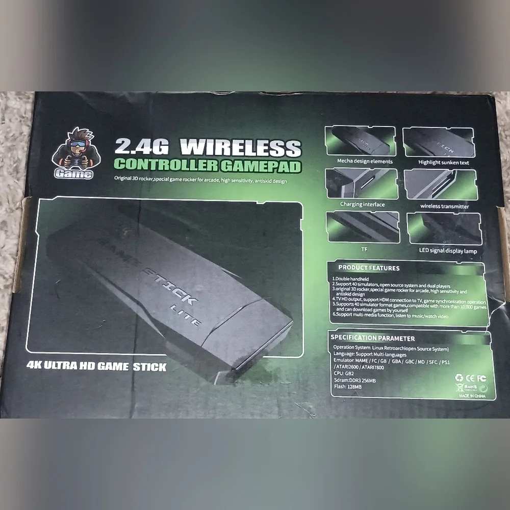 2.4G Wireless Controller Gamepad‎ Lite - 2 New Controllers, Missing GAME STICK